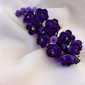 Purple polymer clay jewelry