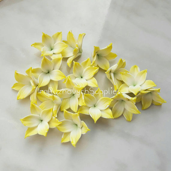 Polymer clay floral beads