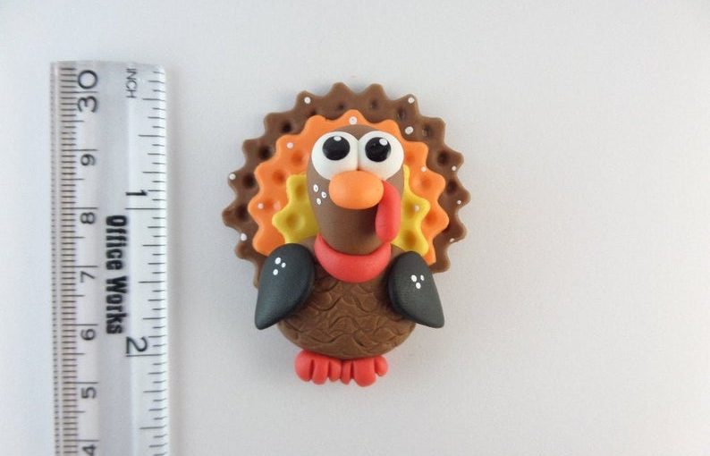 Polymer clay turkey