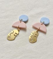 Check this Polymer clay face earrings, you might like it!