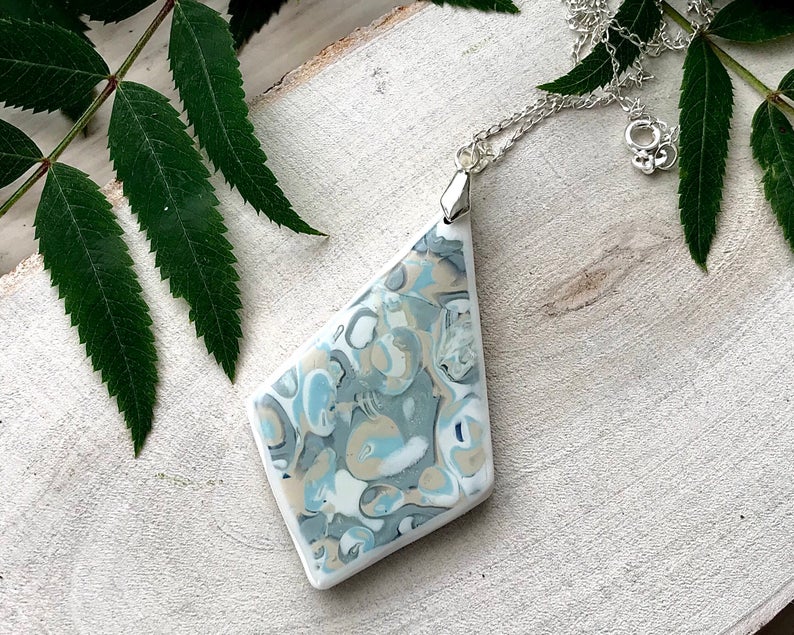 Clay shaded pendant