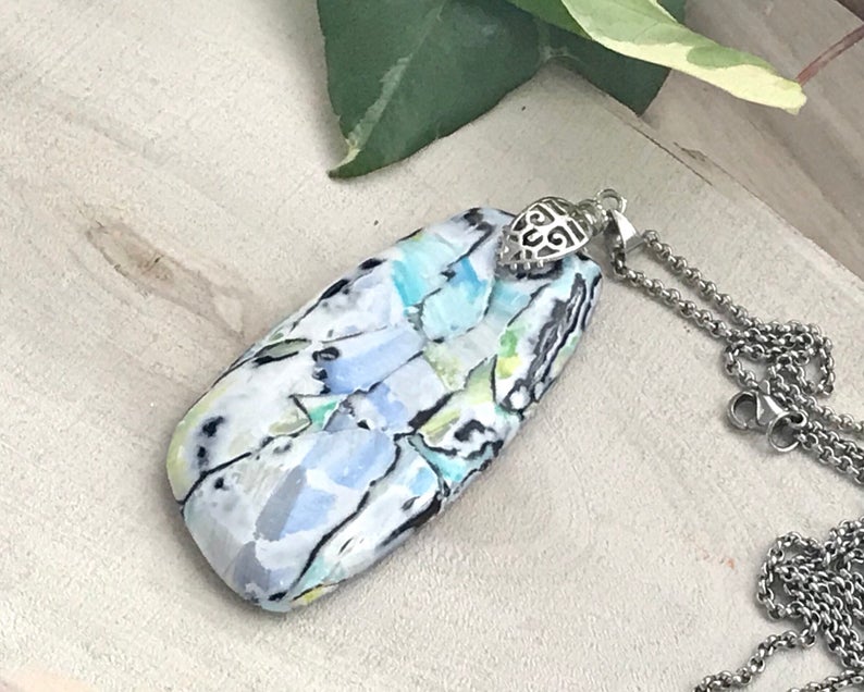 Clay shaded pendant