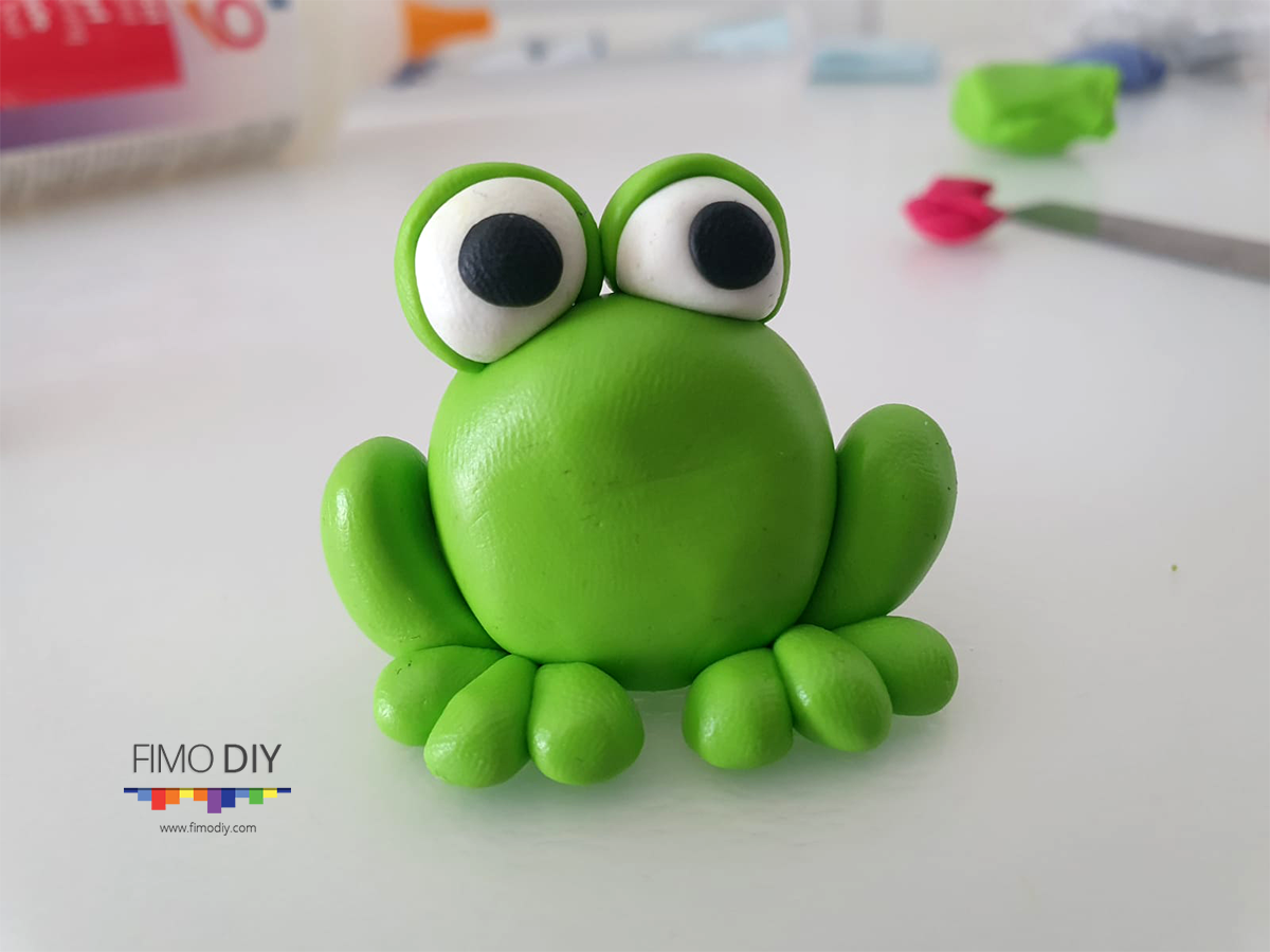 Polymer clay frog diy tutorial