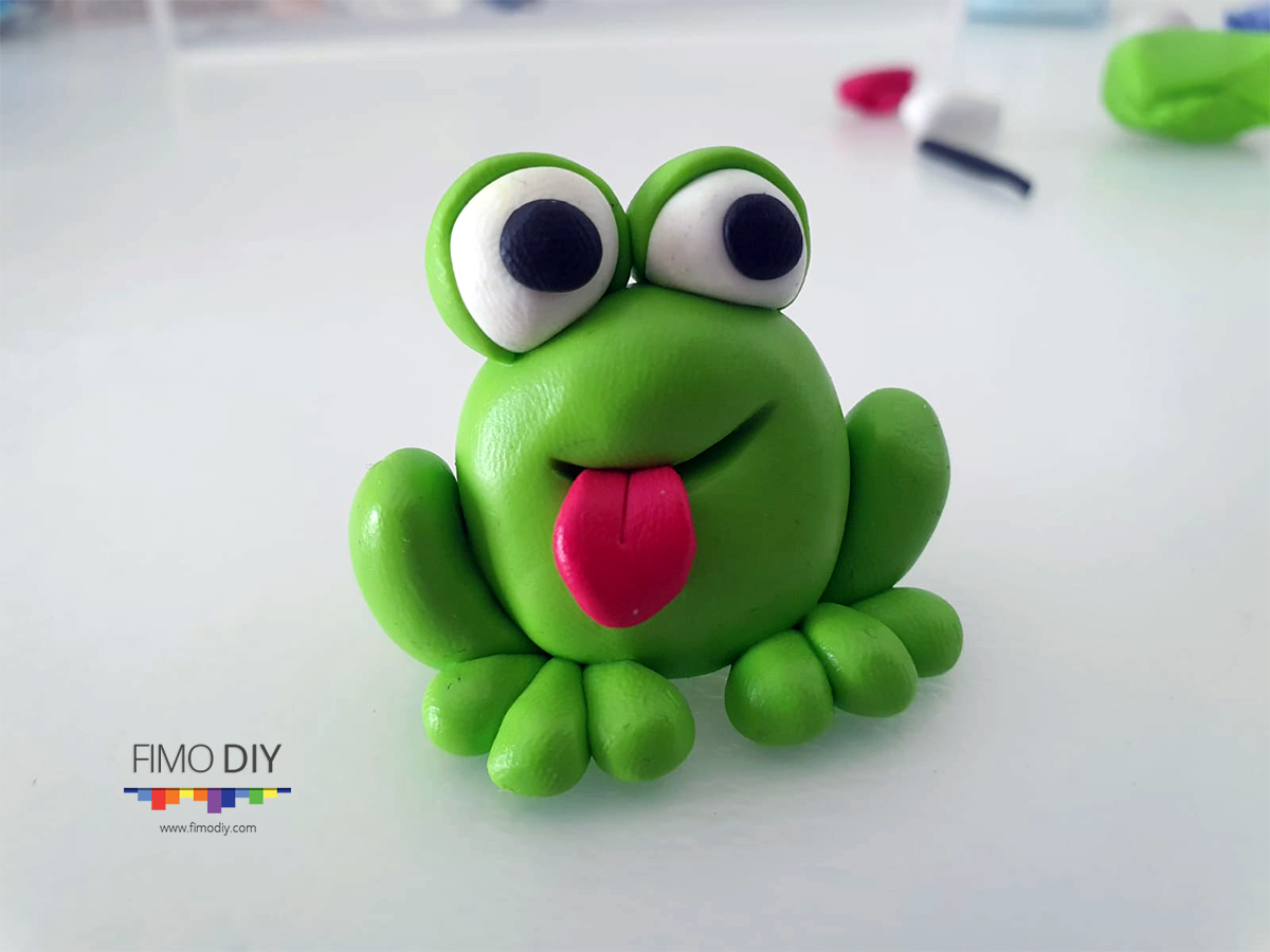 Polymer clay frog