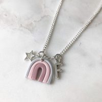 Check this Polymer clay rainbow necklace, you might like it!