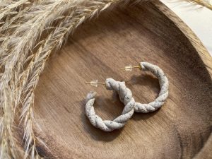 Sahara Speckle Clay Earrings