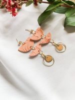 Check this Peach clay earrings, you might like it!