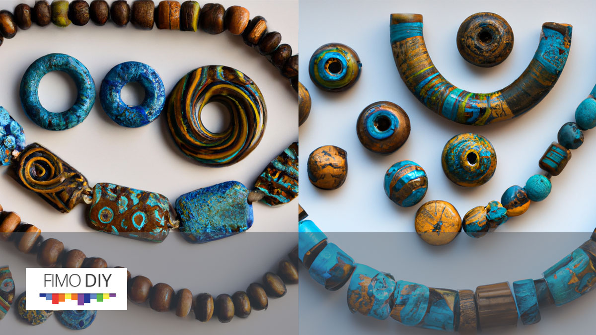 DIY Simple Polymer Clay Bead Necklace