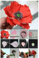 Check this Polymer clay amazing red flower – DIY step by step tutorial, you might like it!