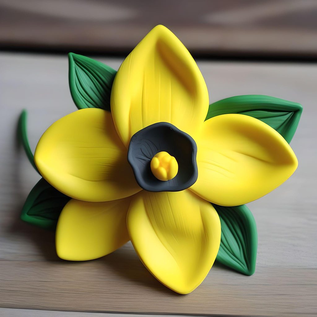 polymer clay dafodill tutorial fimo flower diy