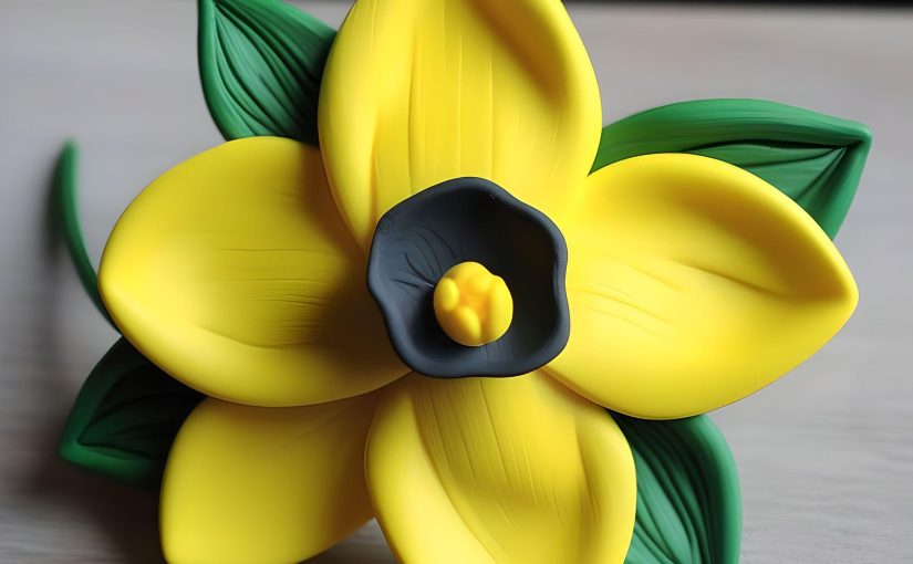 Polymer Clay Daffodils tutorial -DIY step by step flower tutorial