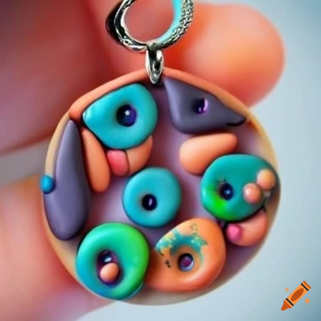 clay pendant stunning design complex amazing fimo necklace do it yourself